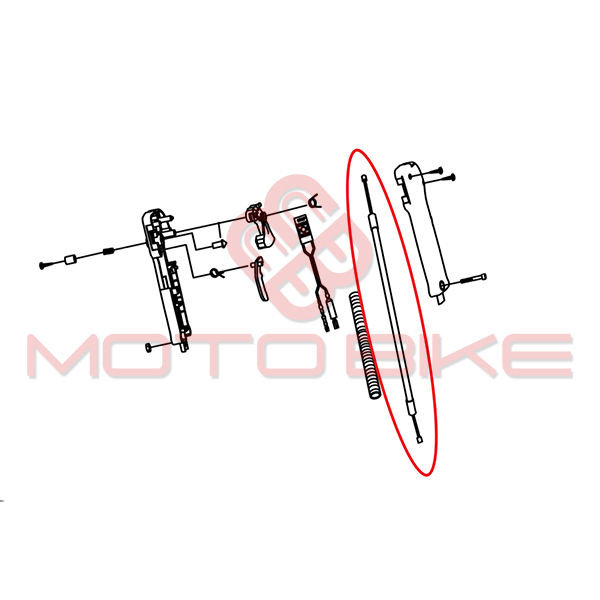 Throtlle cable chinese brushcutter bc 260 330 430
