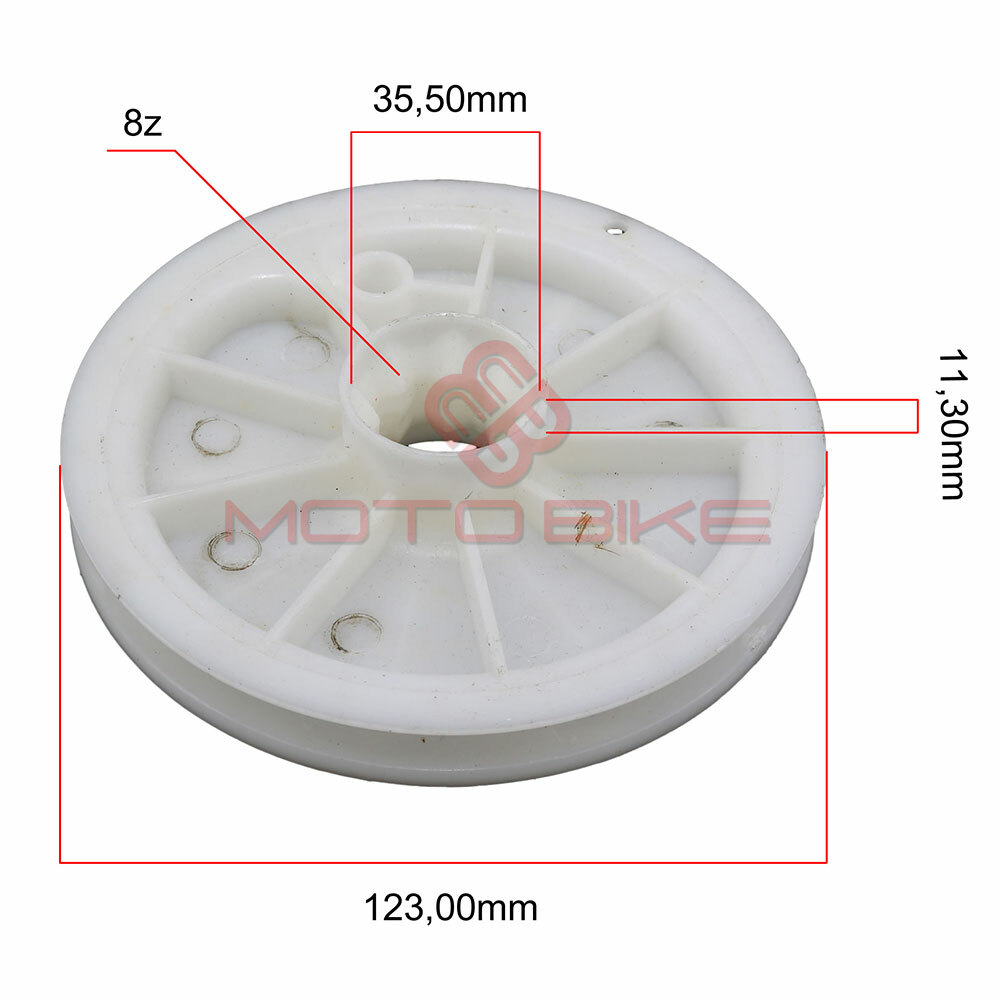 Starter pulley b&s 3,75 hp 124 mm