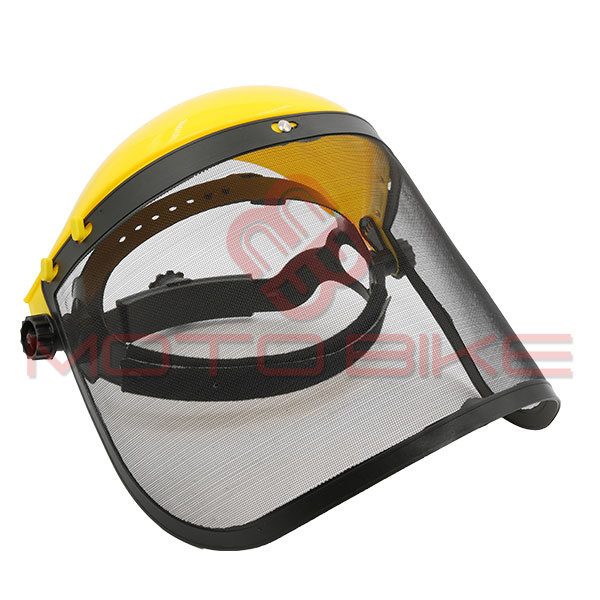 Adjustable visor with mesh