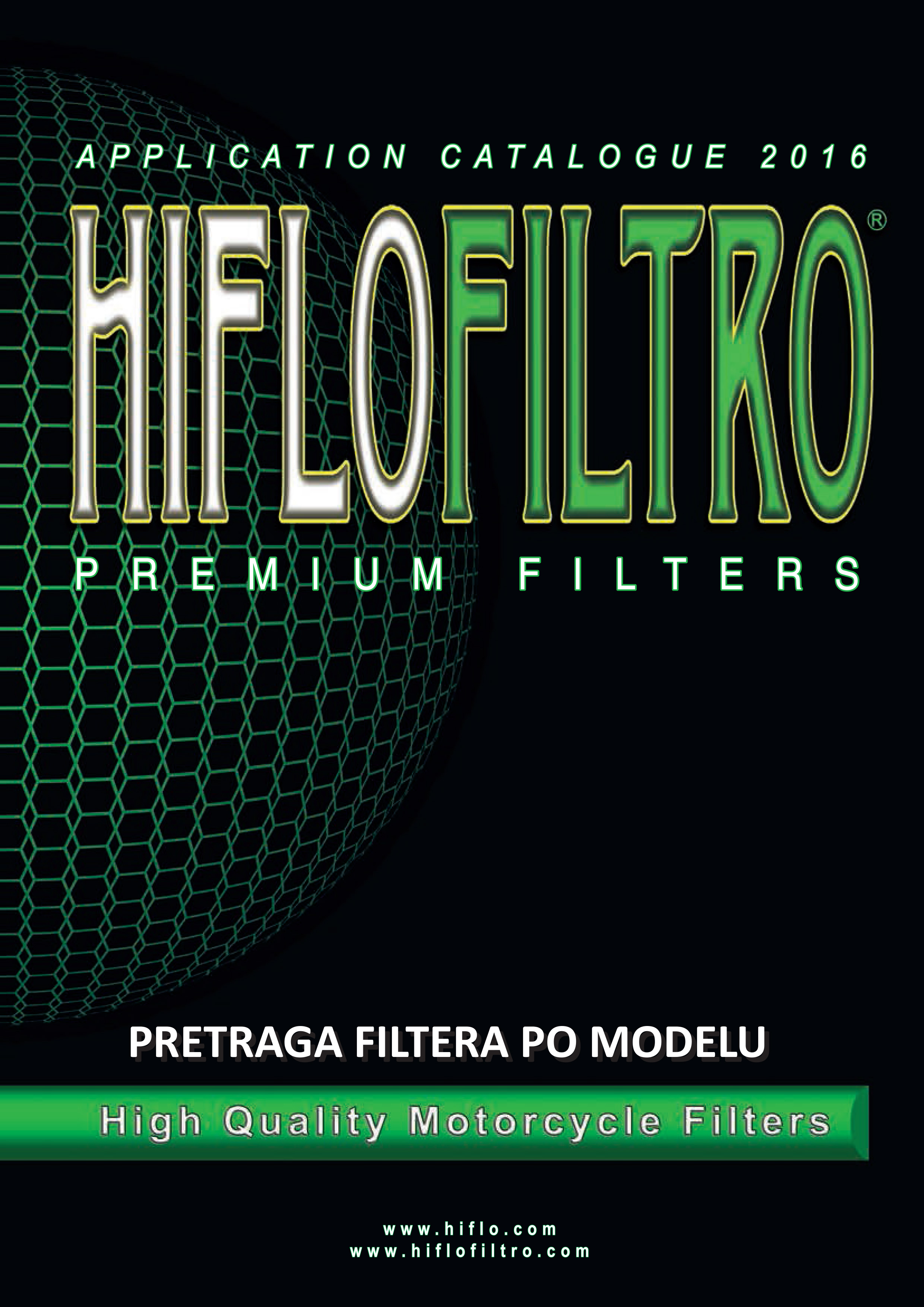 HIFLOFILTRO - Pretraga filtera po modelu