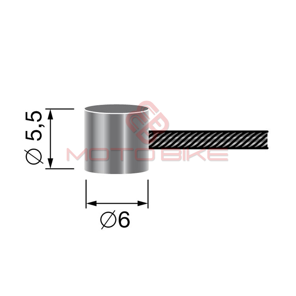 Sajla gasa 2500x1,5 mm burence fi 6 mm