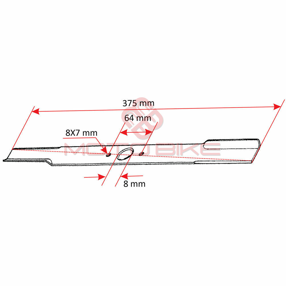 Noz kosacice l 375 mm fi 8,1 mm alko classic 3.82se thorp